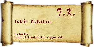 Tokár Katalin névjegykártya