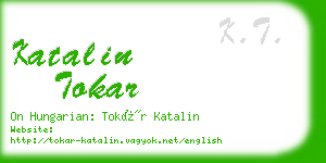 katalin tokar business card